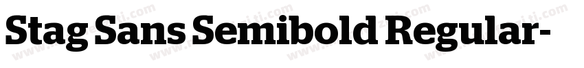 Stag Sans Semibold Regular字体转换